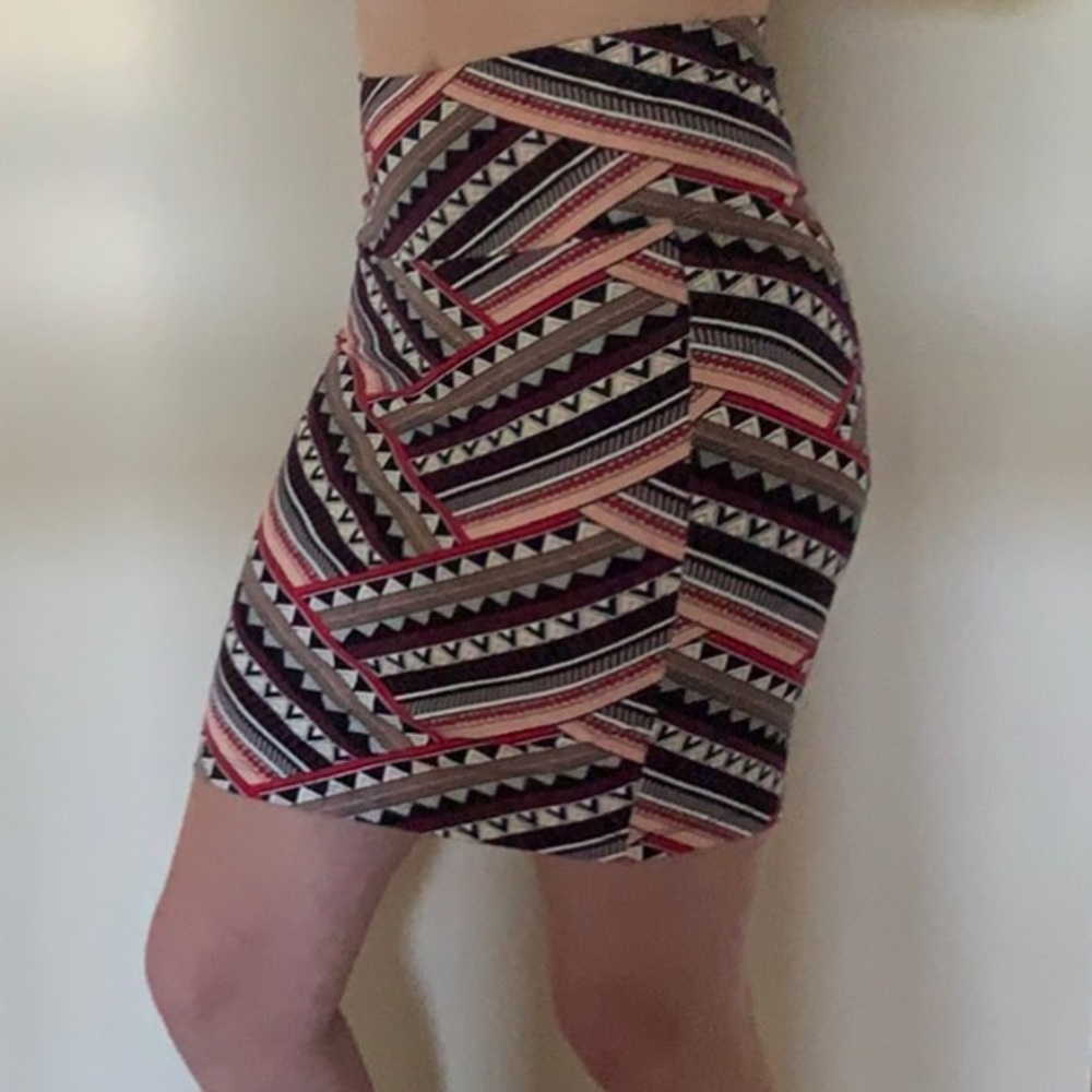 Printed Bodycon Skirt